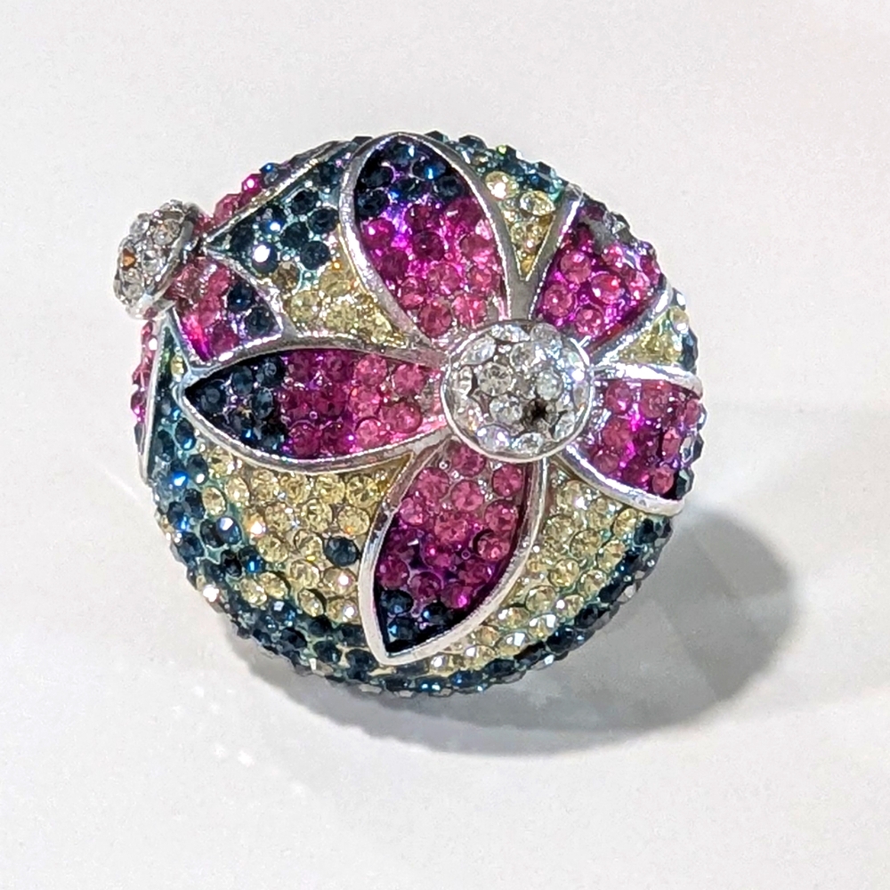Crystal Flower Ring